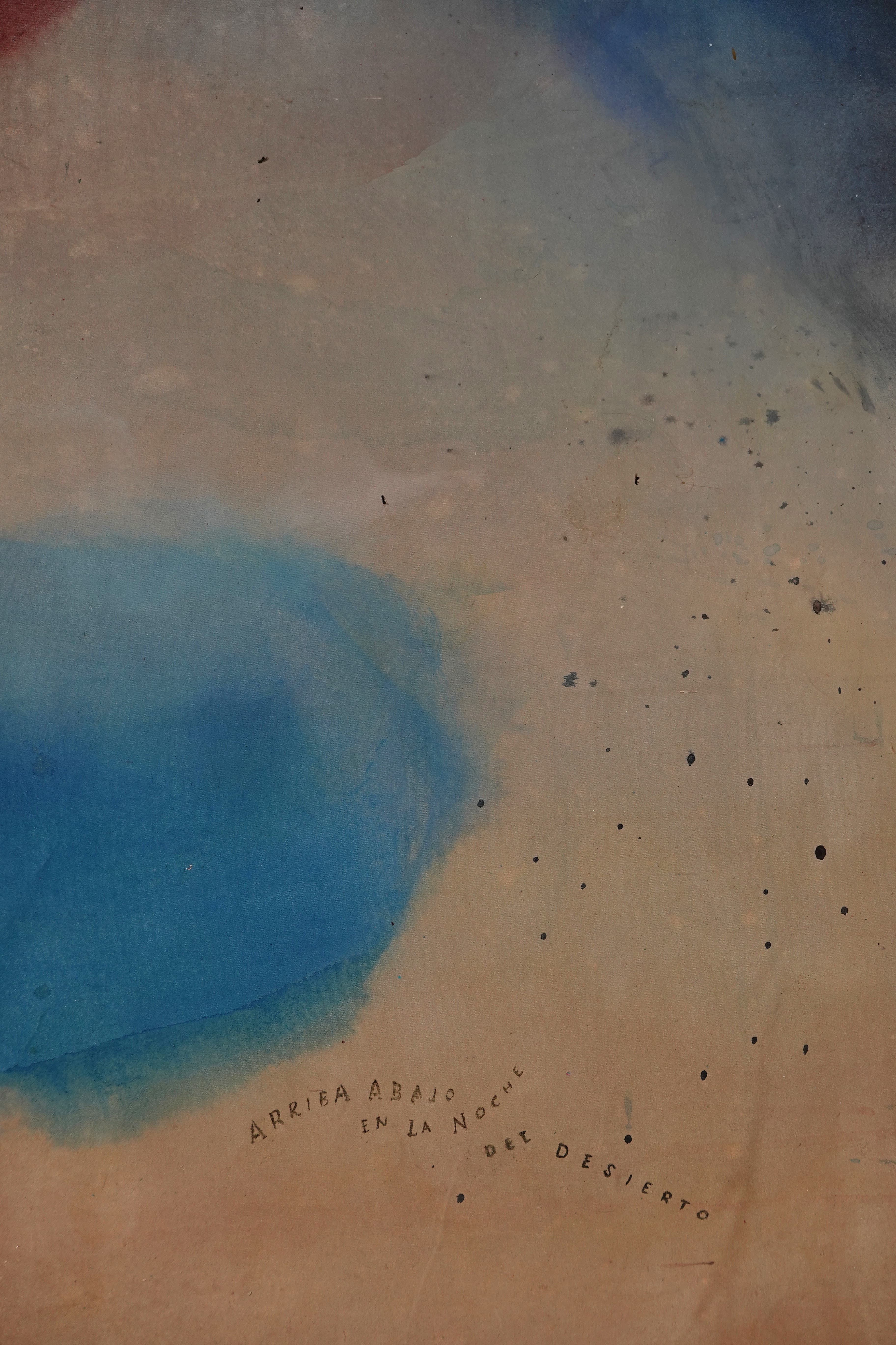 Arriba abajo en la noche del desierto